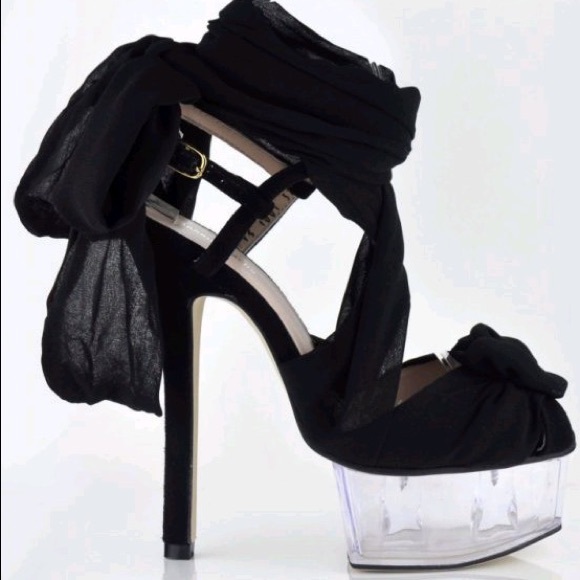 Fendi Runway Cinderella Lucite Heels 